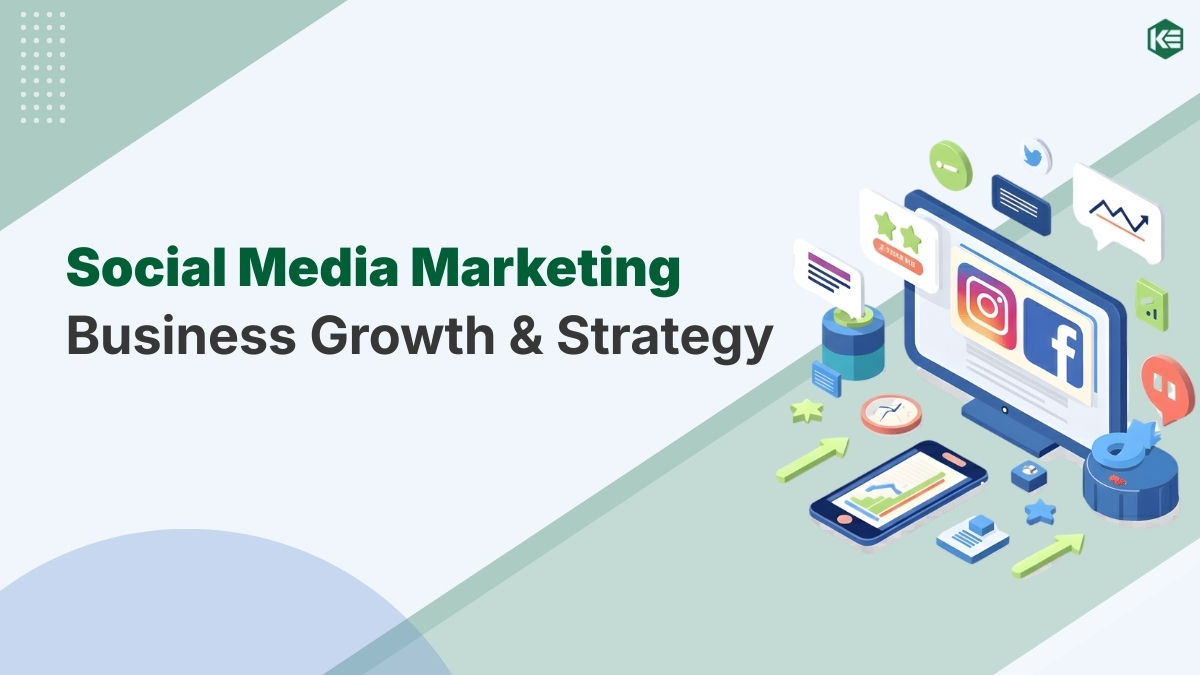digital marketing strategy showing how social media drives business growth