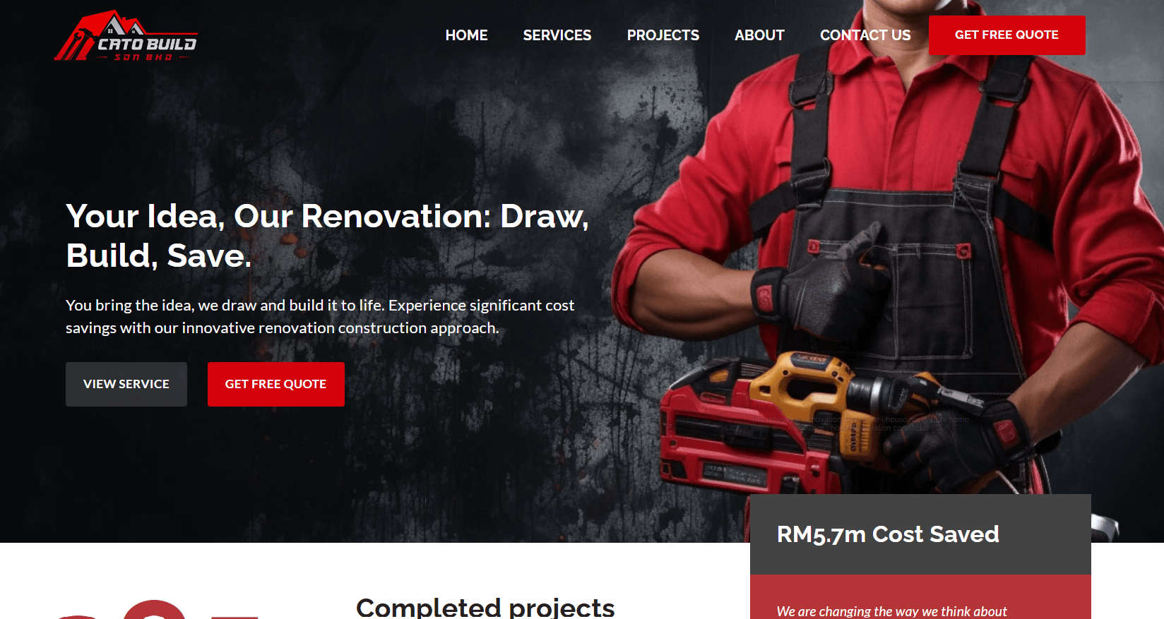 CatoBuild’s renovation advantage was repositioned into a clear market promise: draw, build, and save.