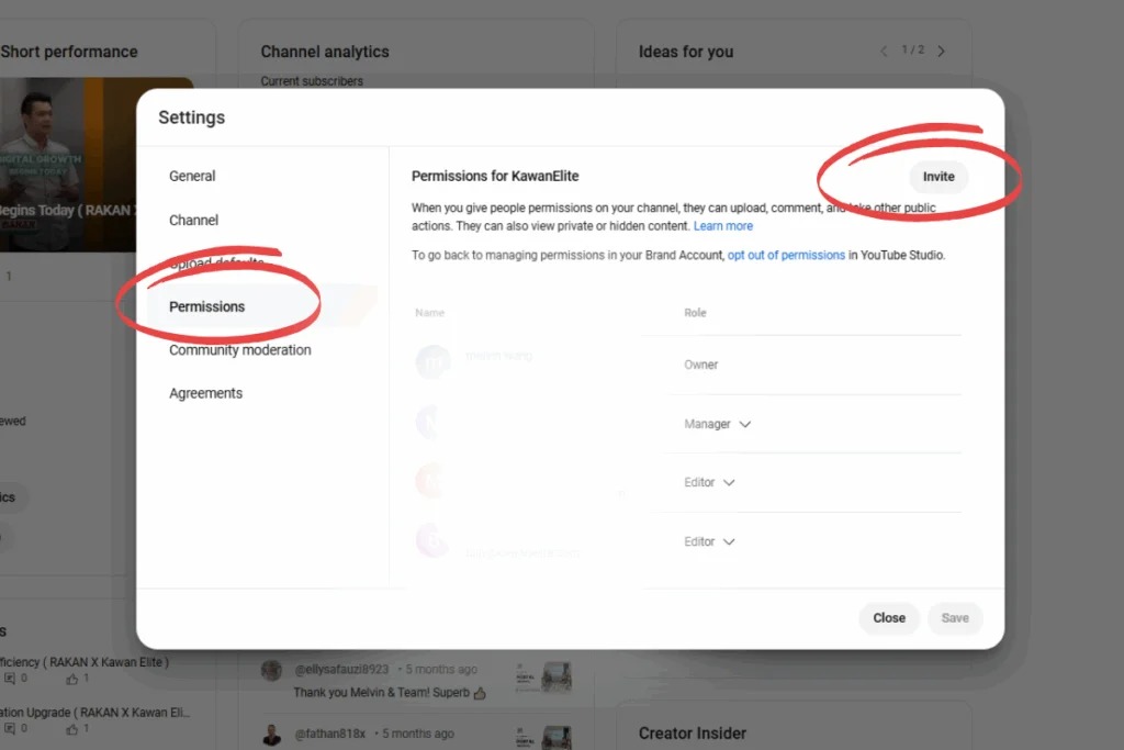 youtube-permission-and-invitation